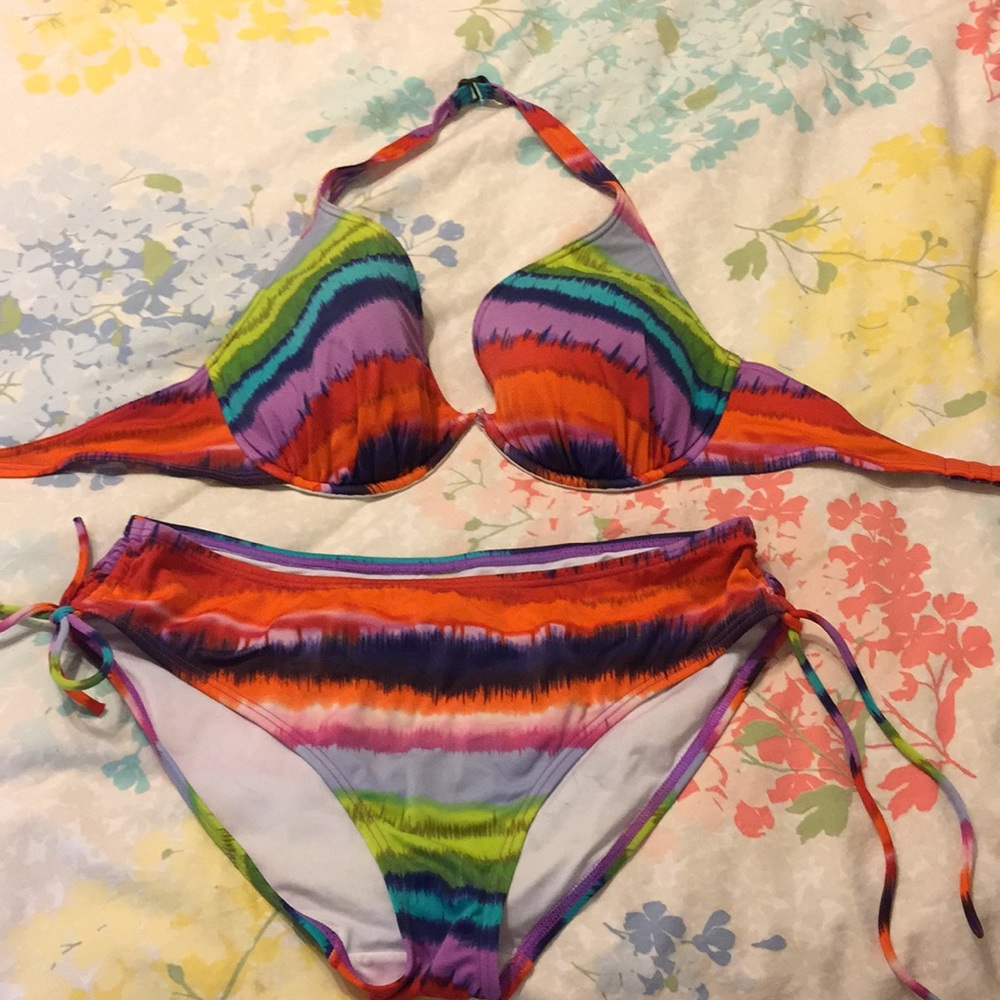 Victoria’s Secret bathing suit.